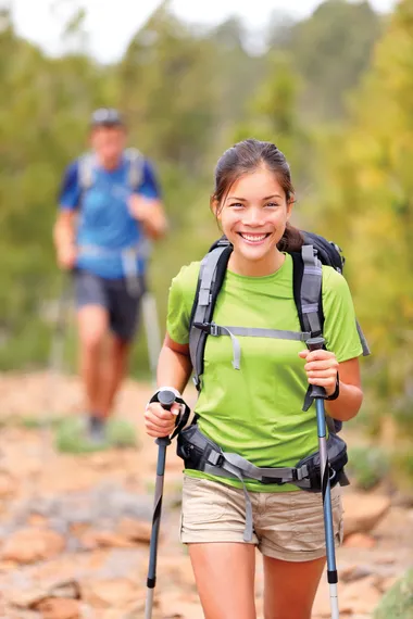 On the trail in Yellowstone - Yellowstone Hiking Tours and Guided Day Hikes 